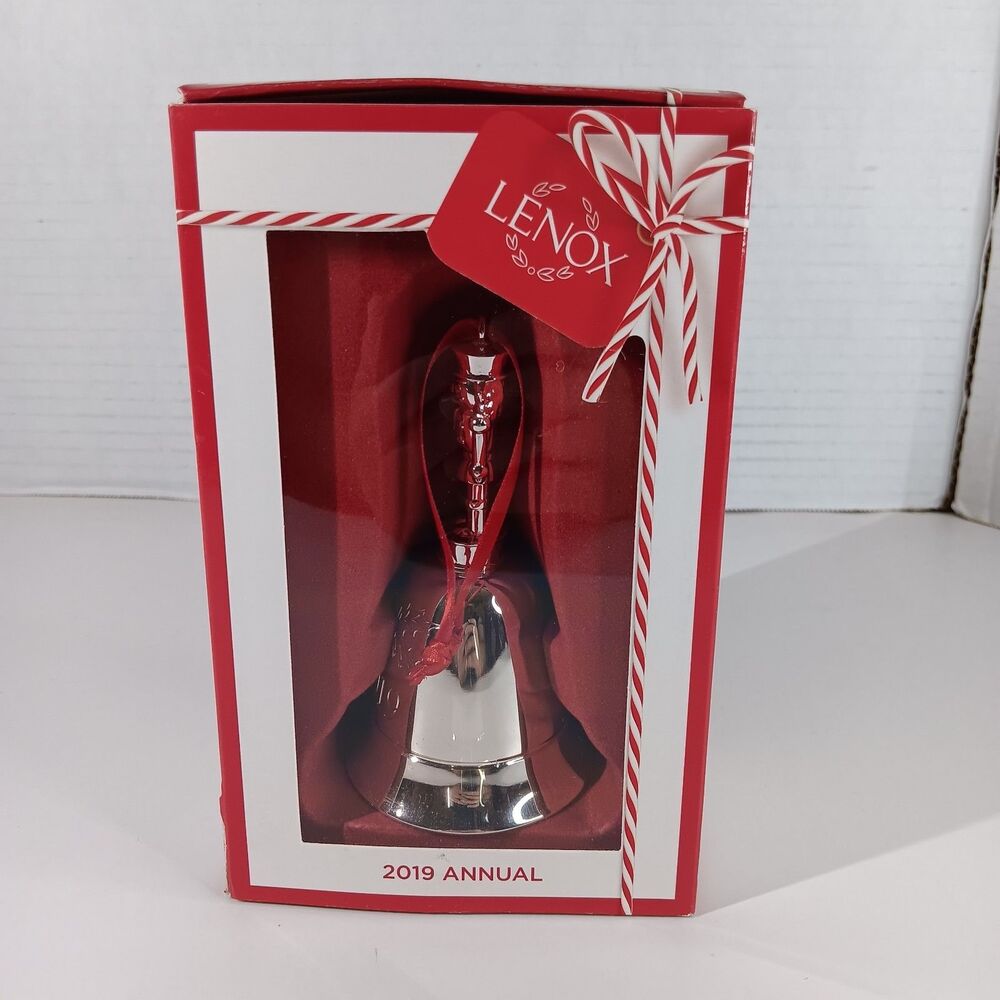 Lenox Kirk Stieff 2019 Annual Musical Bell Ornament Christmas Silverplate